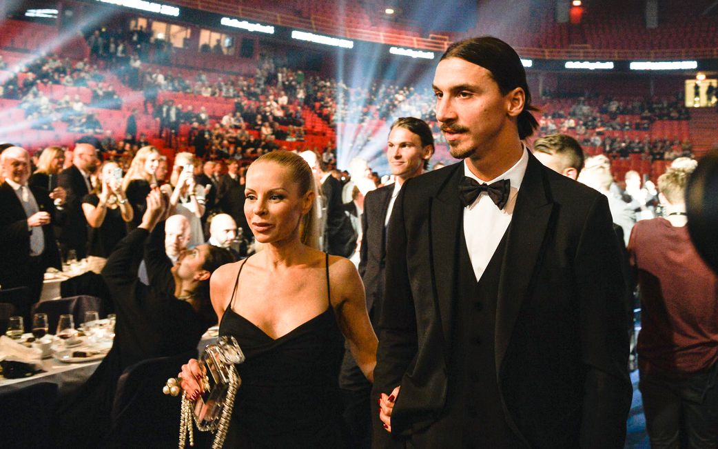 3. Zlatan Ibrahimovic and Helena Seger 