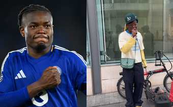 Black Stars winger Fatawu Issahaku raps on street to raise money for needy (Video)