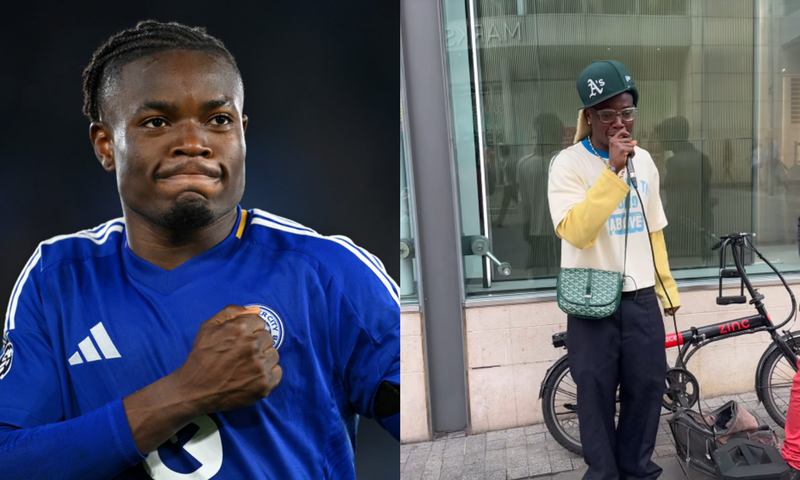 Black Stars winger Fatawu Issahaku raps on street to raise money for needy (Video)