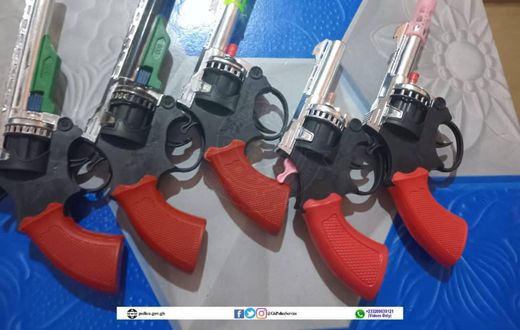 Police arrest 26 for brandishing and firing toy guns in public