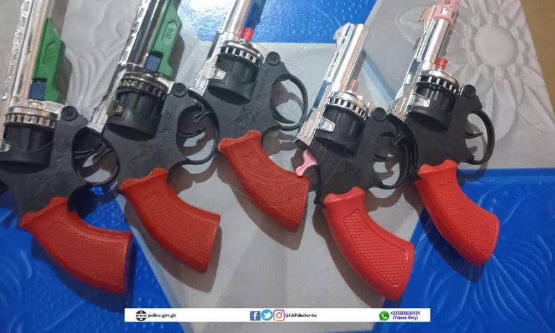 Police arrest 26 for brandishing and firing toy guns in public
