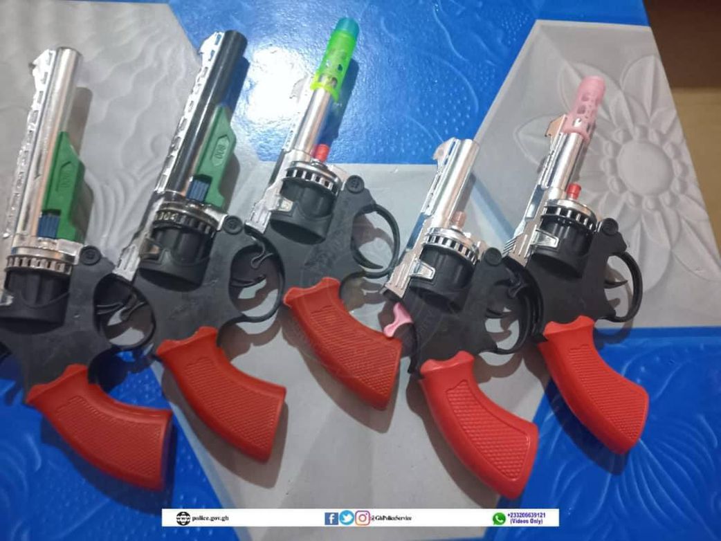 Police arrest 26 for brandishing and firing toy guns in public