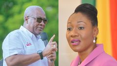 President John Mahama and EC Chair, Jean Mensa