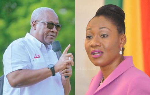 President John Mahama and EC Chair, Jean Mensa