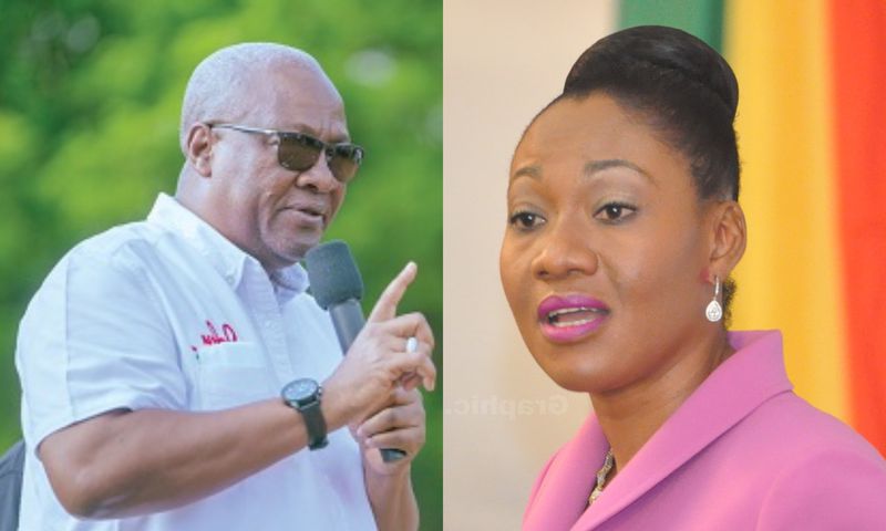 President John Mahama and EC Chair, Jean Mensa