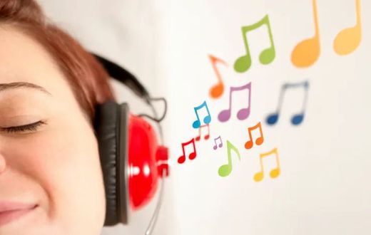 listening to music