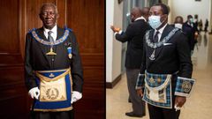 Former President John Agyekum Kufuor and Alexander Afenyo-Markin