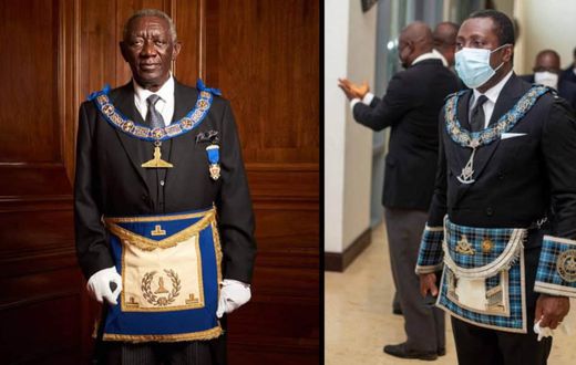 Former President John Agyekum Kufuor and Alexander Afenyo-Markin