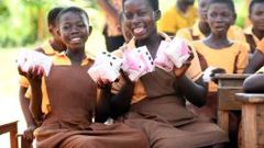 President Mahama promises to provide female students with free sanitary pads effective March 2025