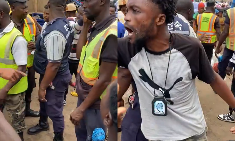 Angry traders clash with local assembly taskforce at Kejetia Market (Video)