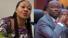 EC Chairperson Jean Mensa and Finance Minister, Dr Cassiel Ato Forson