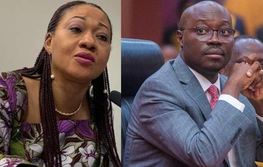 EC Chairperson Jean Mensa and Finance Minister, Dr Cassiel Ato Forson