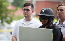 James Alex Fields Jr. attends the "Unite the Right" rally in Emancipation Park in Charlottesville, Virginia, on Aug. 12, 2017.Eze Amos / Reuters file