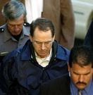 Terry Nichols is escorted to court in McAlester, Okla., on Monday, the first day of his trial on state murder charges.Larry W. Smith / Getty Images