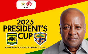 President Mahama to host Hearts of Oak and Kotoko for historic 10th President's Cup