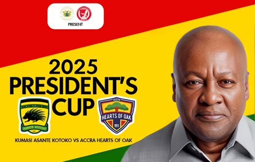 President Mahama to host Hearts of Oak and Kotoko for historic 10th President's Cup