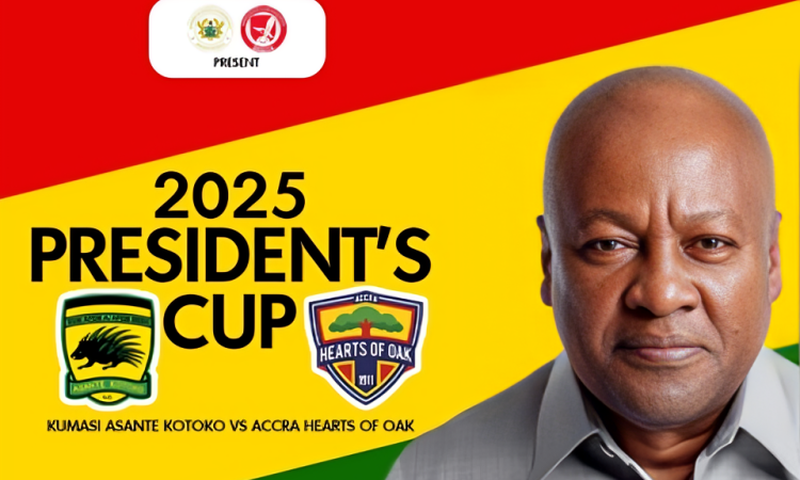 President Mahama to host Hearts of Oak and Kotoko for historic 10th President's Cup