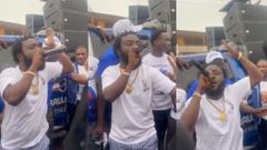 DJ Azonto joins NPP rally weeks after calling out Bawumia