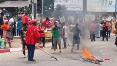Ghana Police Service condemns Democracy Hub demonstrators for obstruct road users