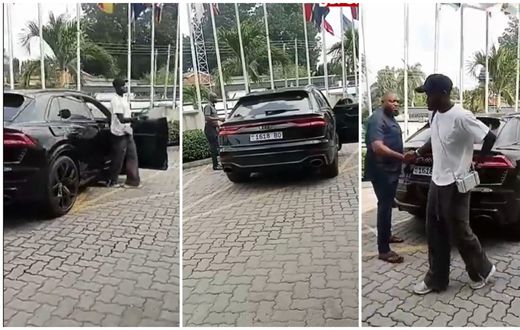 Thomas Partey arrives in Black Stars camp in Audi RSQ8 worth Ghc2 million (Video)