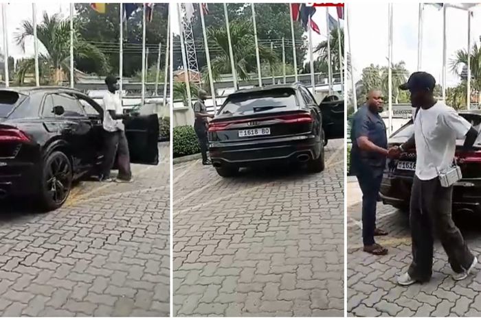 Thomas Partey arrives in Black Stars camp in Audi RSQ8 worth Ghc2 million (Video)