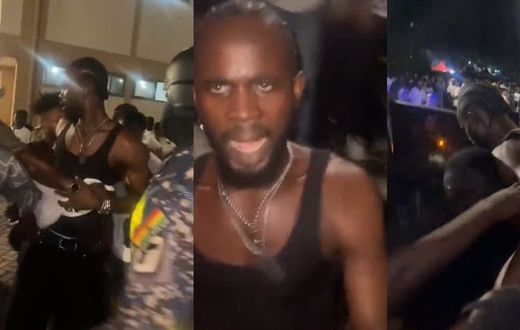 Black Sherif angrily quits performance after electrocution of fans at UMAT show