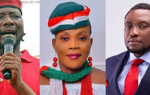 Bernard Mornah, Janet Nabla and Sam Ankrah