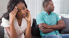 Unhappy couple.