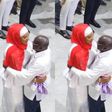 The moment NPP Presidential candidate Dr Mahamudu Bawumia and his wife shared a passionate hug
