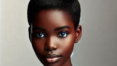 Pixie cut with no bangs