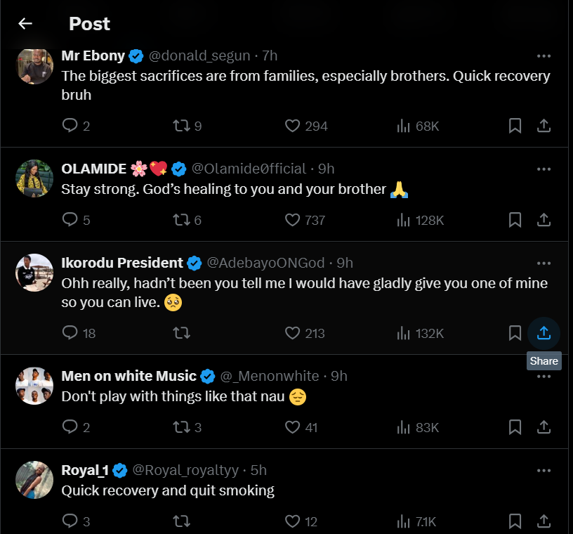 Comments from TG Omori's post [X/TGOmori]