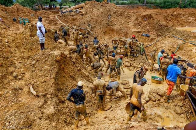 Illegal mining activities in some parts of Ghana