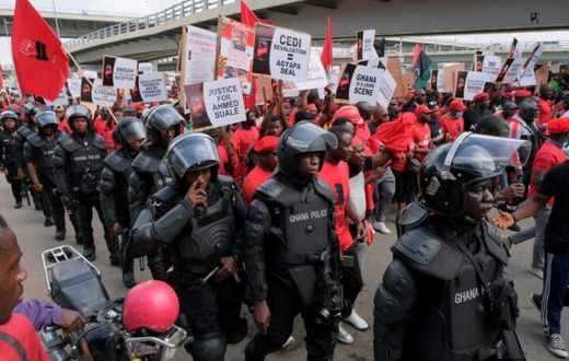 Democracy Hub protesters'