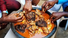 Eating fufu- Prime News Ghana