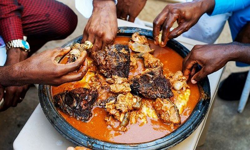 Eating fufu- Prime News Ghana