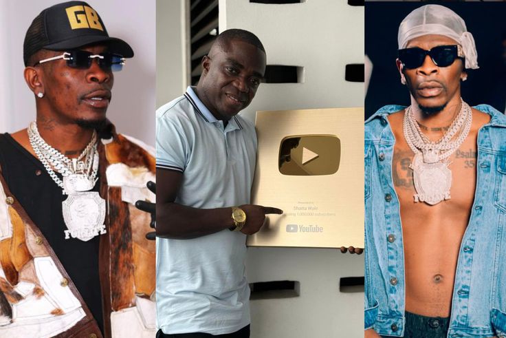 Shatta Wale Finally Receives Plaque For Surpassing One Million YouTube Subscribers