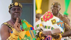 Osagyefo Oseadeeyo Agyeman Badu II and Otumfuo Nana Osei Tutu II