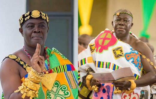 Osagyefo Oseadeeyo Agyeman Badu II and Otumfuo Nana Osei Tutu II