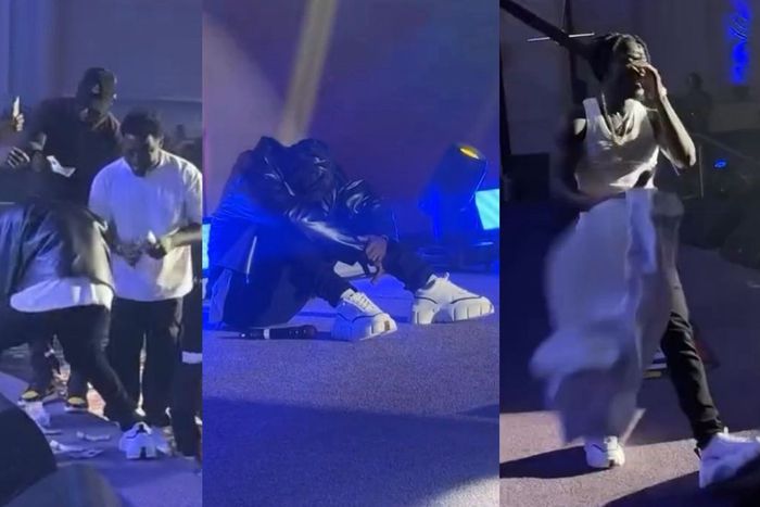 King Paluta weeps as he breaks down during performance in UK (VIDEO)