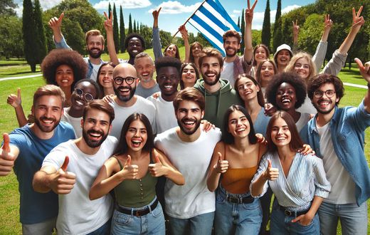 Happy people