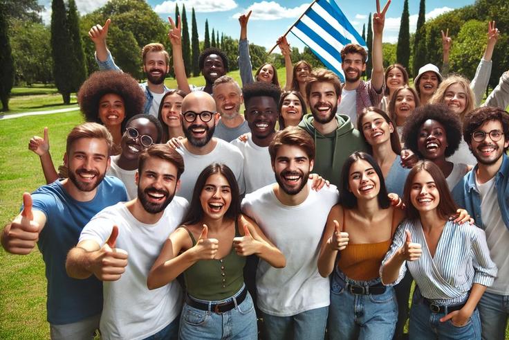 Happy people