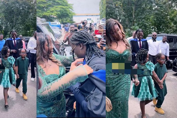 Stonebwoy's family steals the show at GIMPA graduation as the singer bags Degree
