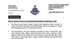 Police arrest 42 Democracy Hub protesters, declare Barker-Vormawor wanted
