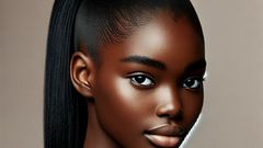 Slick back ponytail