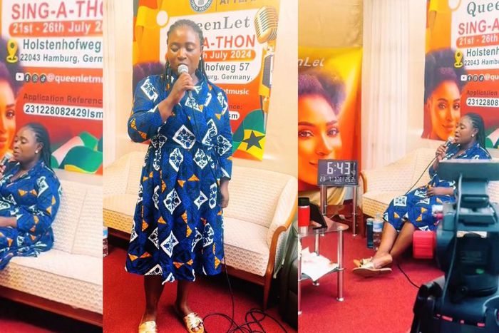 Queenlet: Ghanaian singer attempts GWR sing-a-thon record in Germany