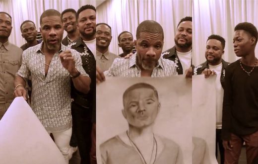 'I got to pay him' - Kirk Franklin reacts to free painting from Ghanaian artist