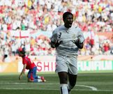 Asamoah Gyan scored Ghana's first-ever goal at the World Cup in a 2-0 victory over Czech Republic