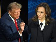 Former President Donald Trump and Vice President Kamala Harris face off in a debate.SAUL LOEB/AFP via Getty Images