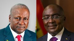 John Mahama and Dr Bawumia