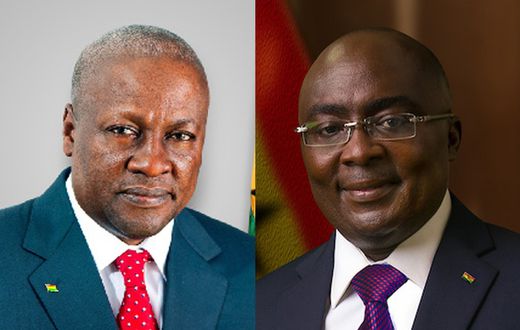 John Mahama and Dr Bawumia